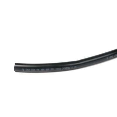 Black Flexible PVC Cable Sleeve with 4mm Inner Diameter