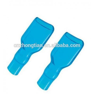 Blue Soft PVC insulating cover for spade connector 6.3 mm 0.25"